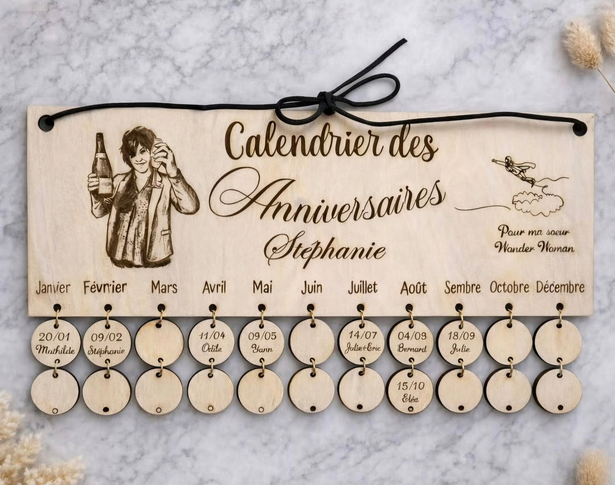 Calendrier des anniversaires