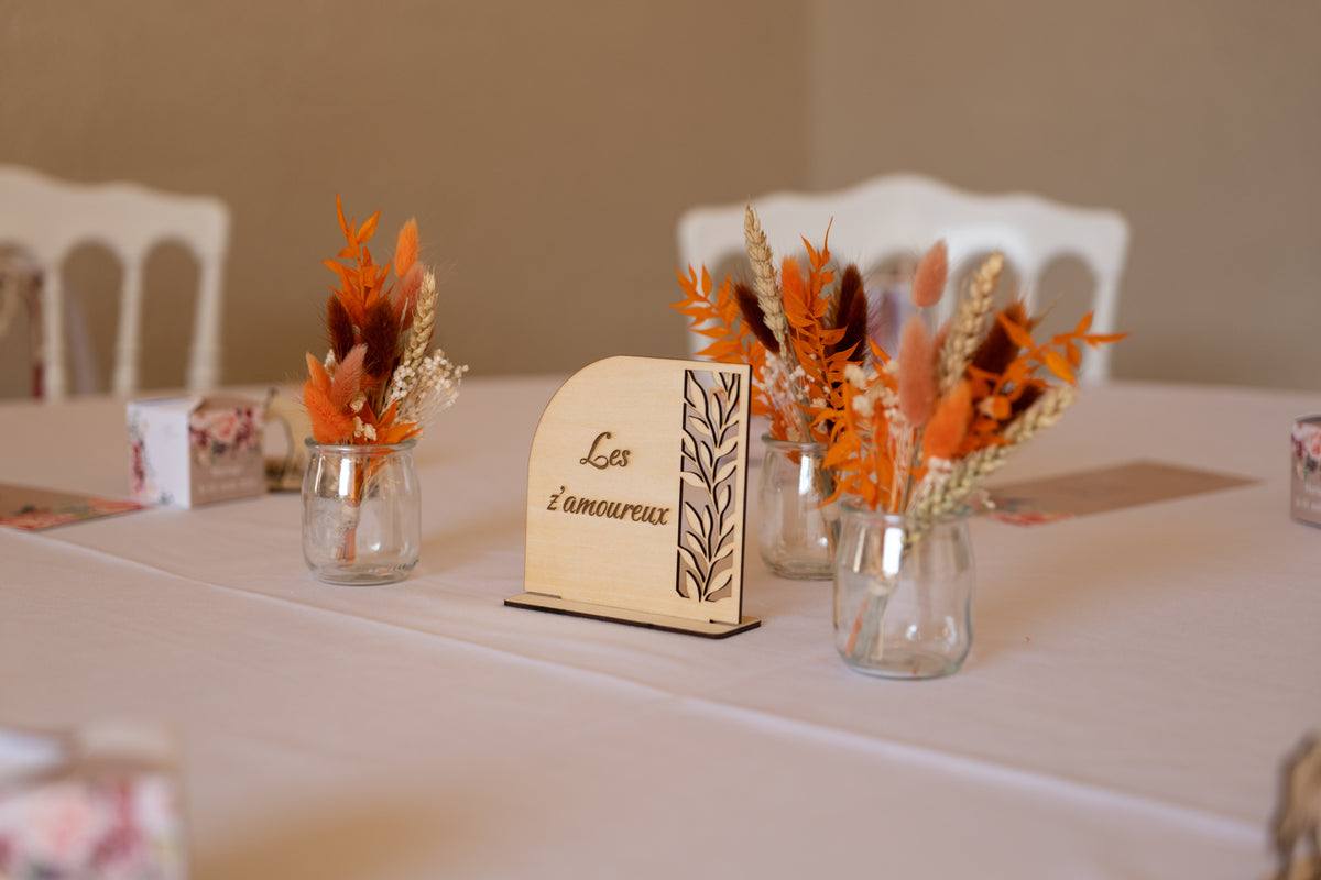 Nom ou numéro de table