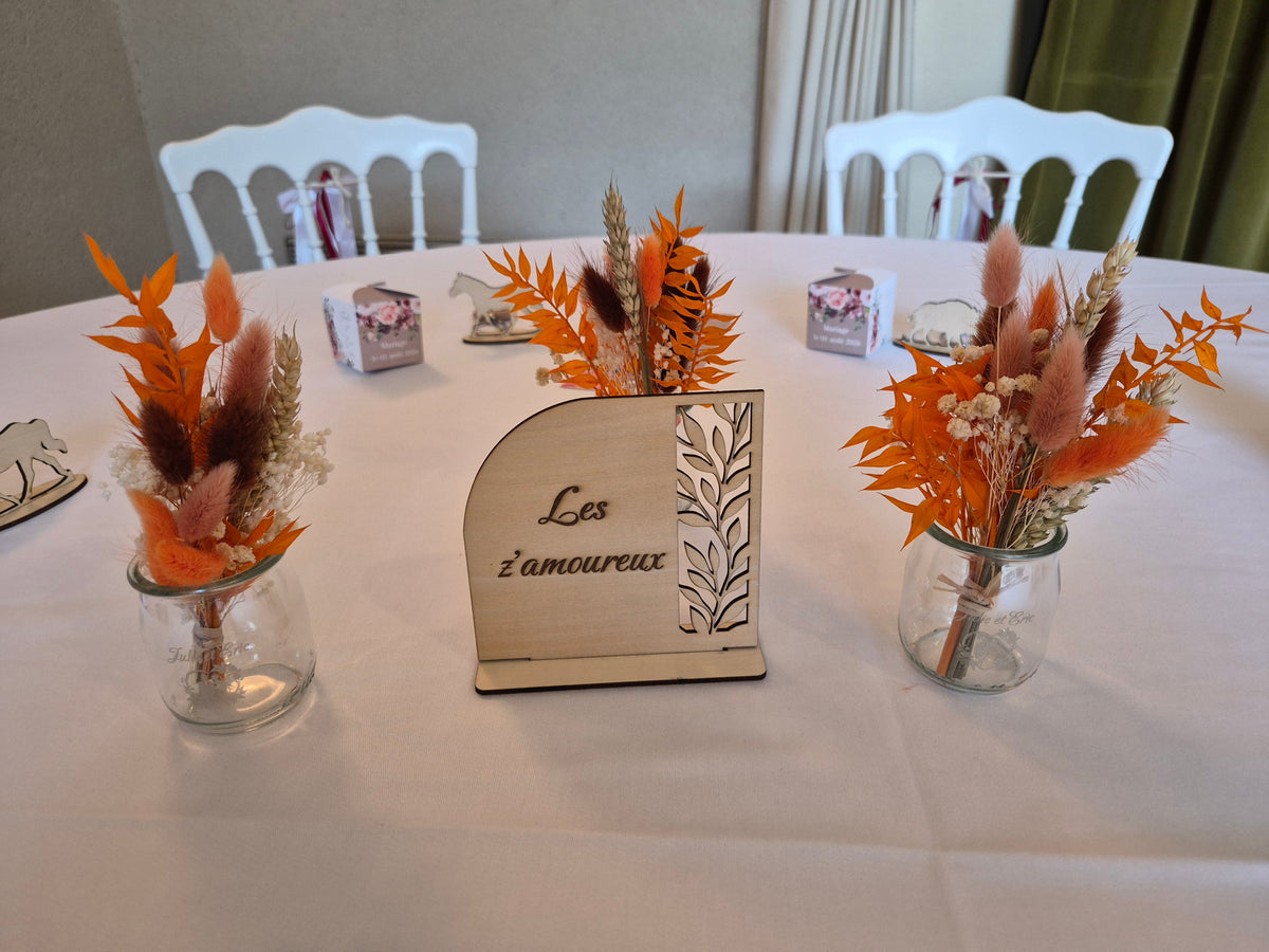 Nom ou numéro de table