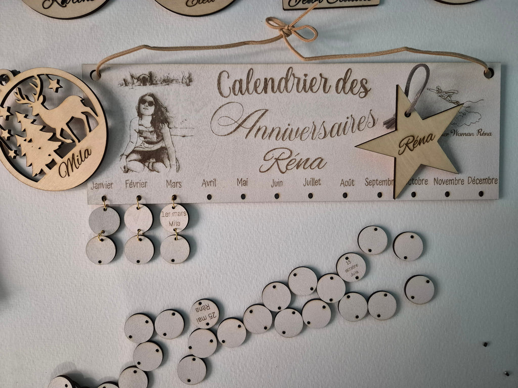 Calendrier des anniversaires