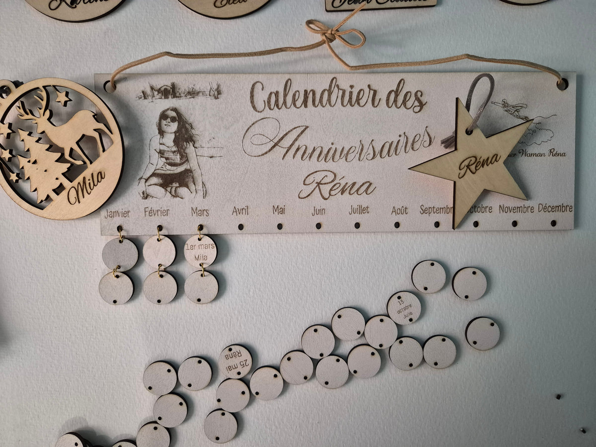 Calendrier des anniversaires
