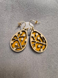 Boucles d'oreilles Bois & Cuir