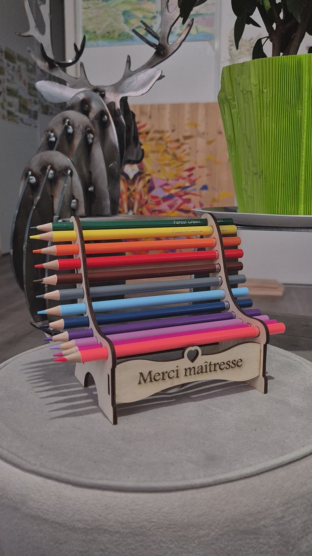 Porte crayon MERCI
